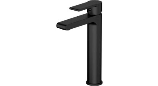 Cersanit izlietnes maisītājs paaugstināts Brasco ar meh.korķi, melns